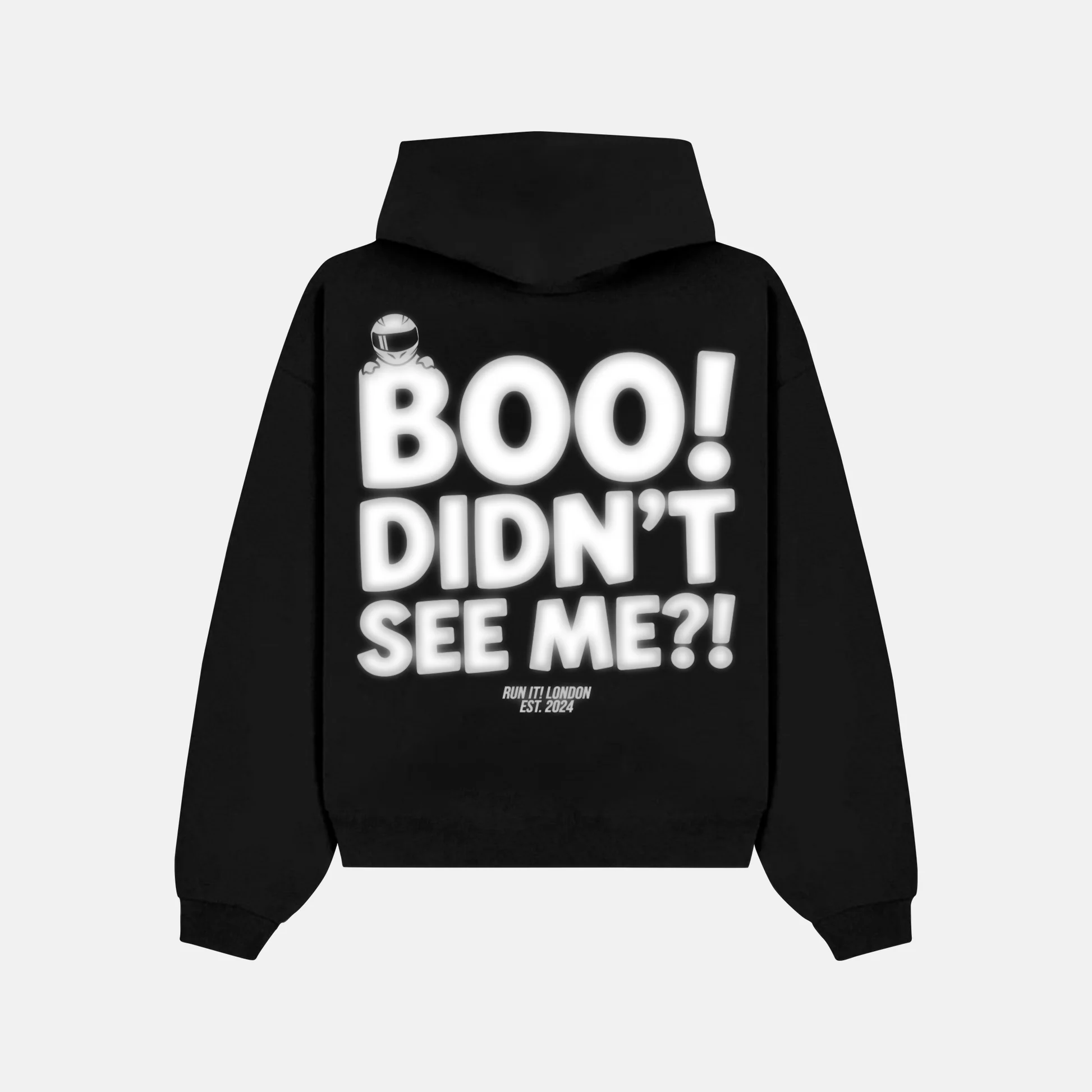 BOO! DIDN'T SEE ME?! Hoodie reflective back