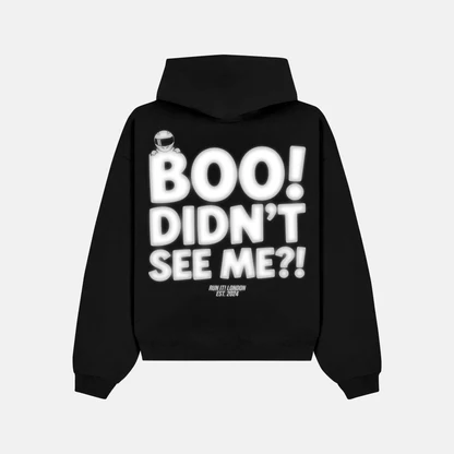 BOO! DIDN'T SEE ME?! Hoodie reflective back