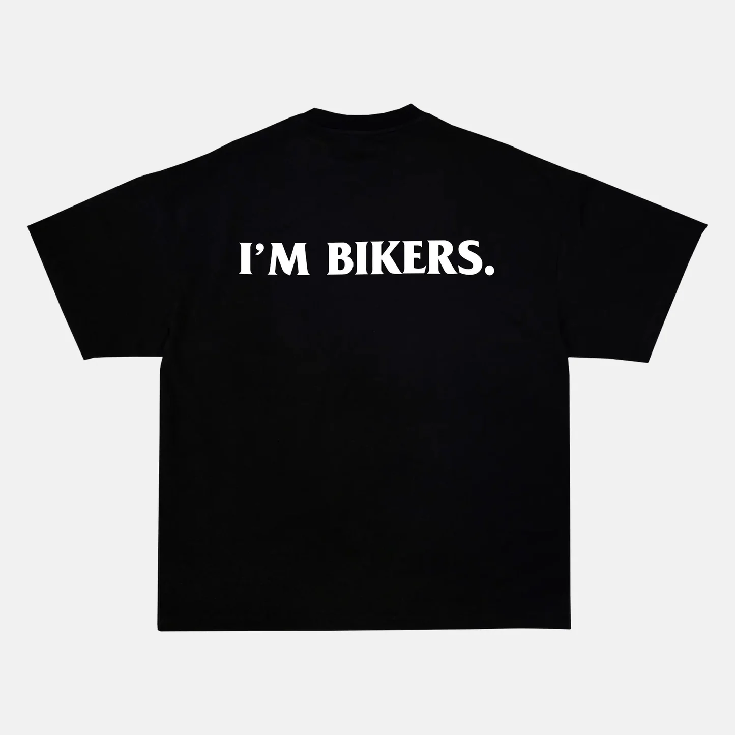 I'M BIKERS artwork on a t-shirt