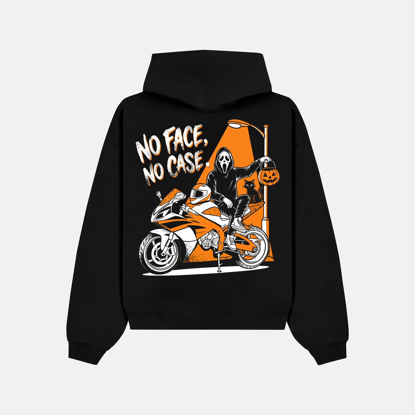 NO FACE, NO CASE Hoodie back