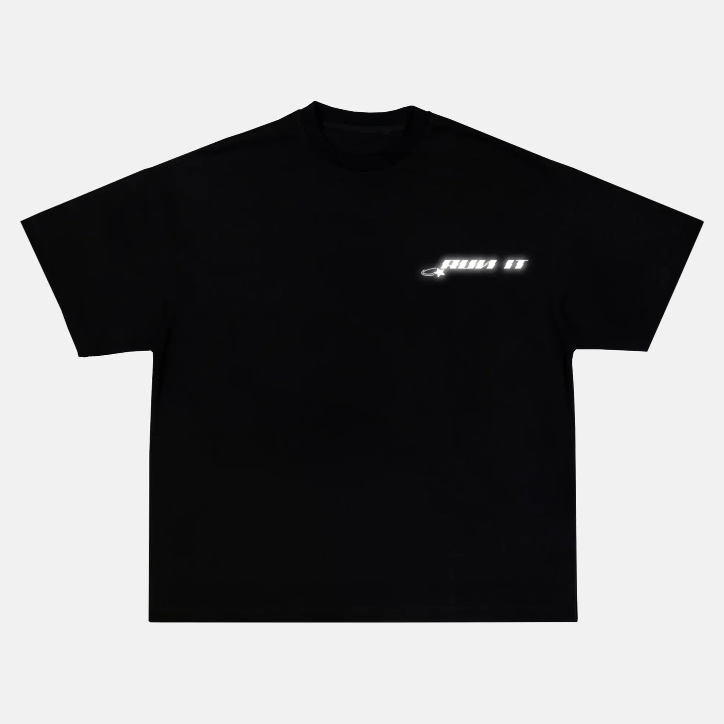 Reflective print on a t-shirt