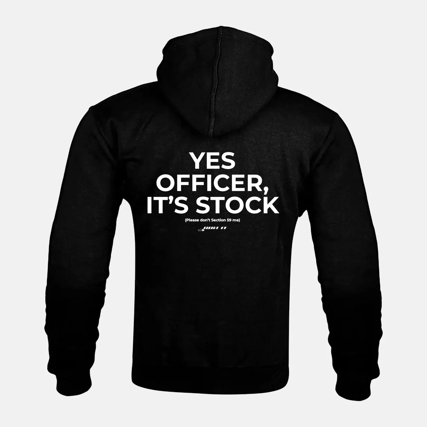Preview of your personalised YES OFFICER, IT'S STOCK Kevlar Armoured Zip Hoodie