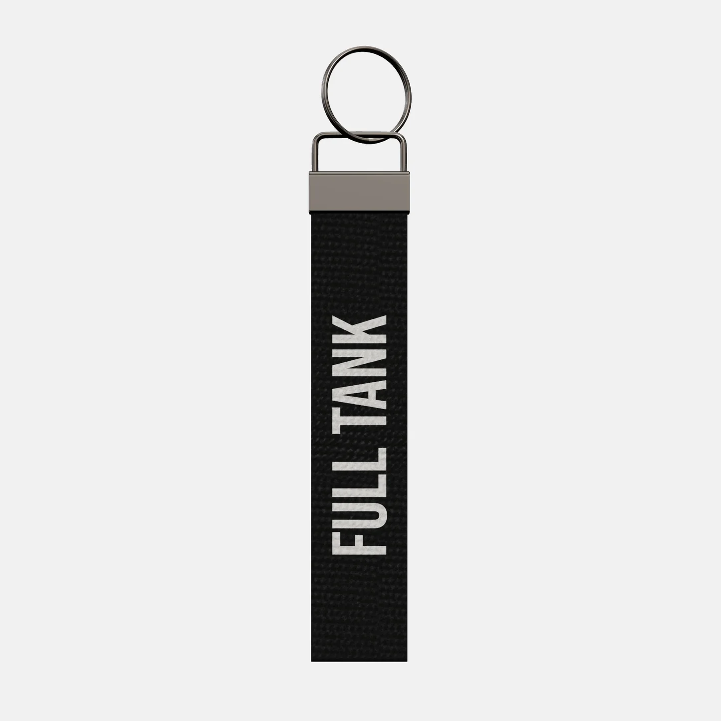 FULL TANK Keychain, front: FULL TANK in white print