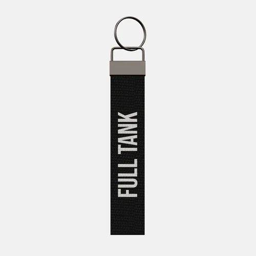 FULL TANK Keychain, front: FULL TANK in white print
