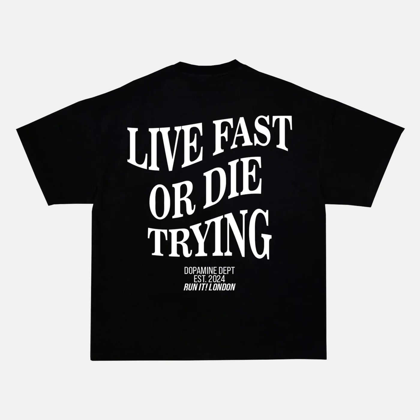 Preview of your personalised LIVE FAST OR DIE TRYING Tee