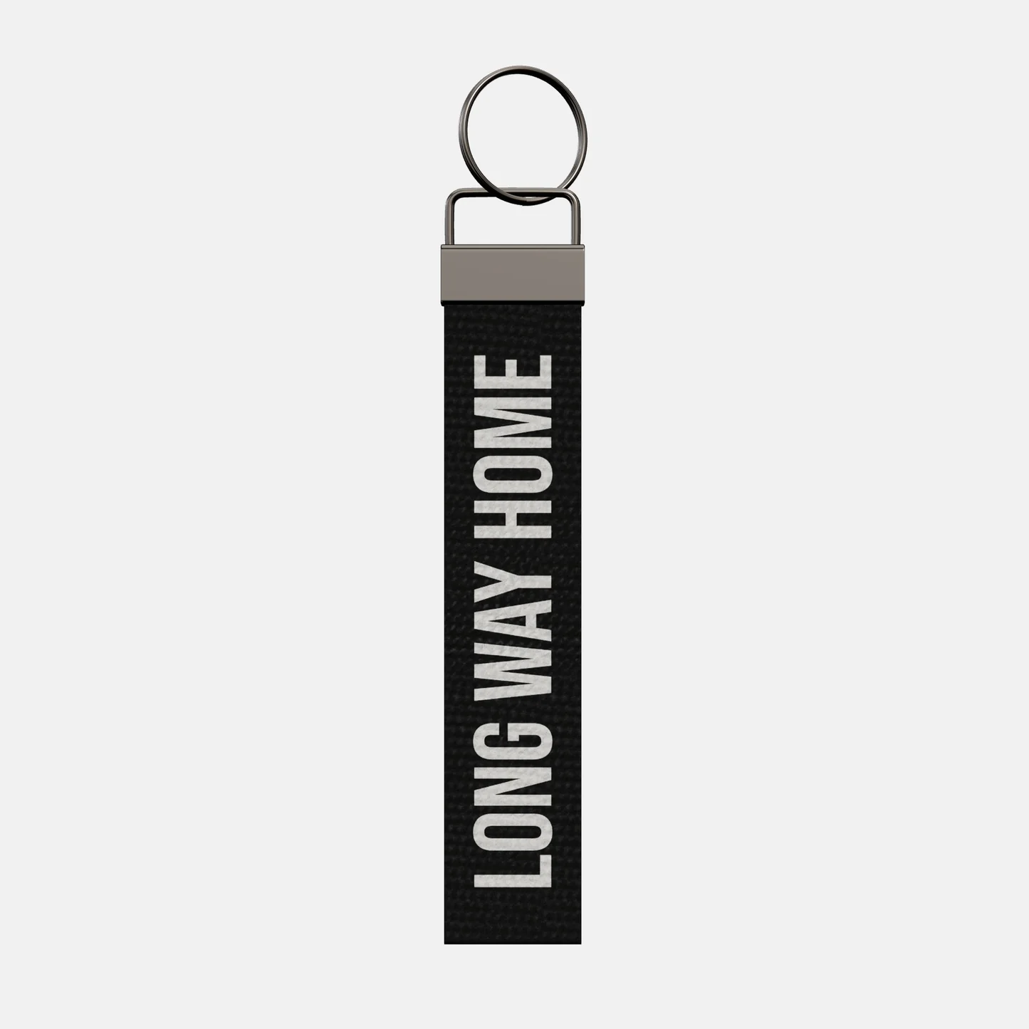 LONG WAY HOME Keychain, front: LONG WAY HOME in white print