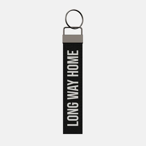 LONG WAY HOME Keychain, front: LONG WAY HOME in white print