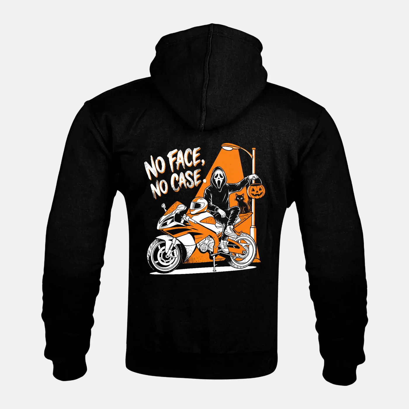 Preview of your personalised NO FACE, NO CASE Kevlar Armoured Zip Hoodie
