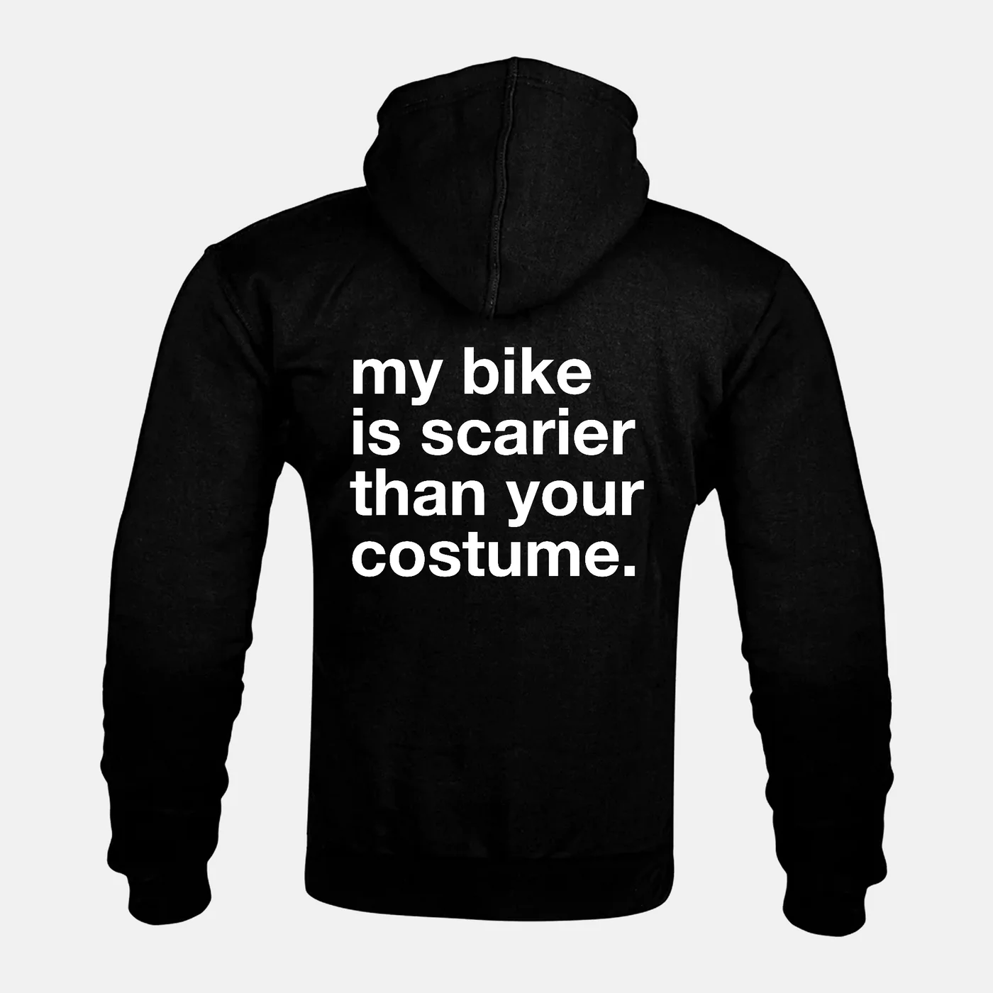 Preview of your personalised MY BIKE IS SCARIER THAN YOUR COSTUME Kevlar Armoured Zip Hoodie