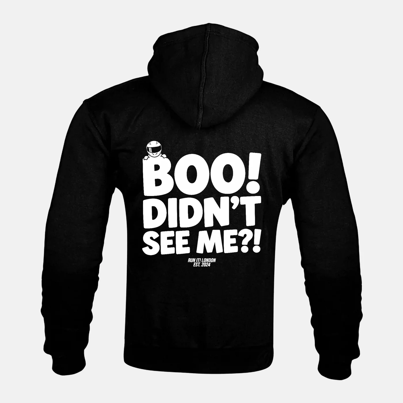 Preview of your personalised BOO! DIDN'T SEE ME?! Kevlar Armoured Zip Hoodie