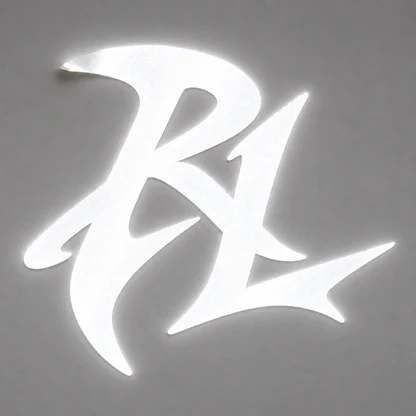 RunIt Reflective Monogram Sticker Pack — Silver (3 Stickers)