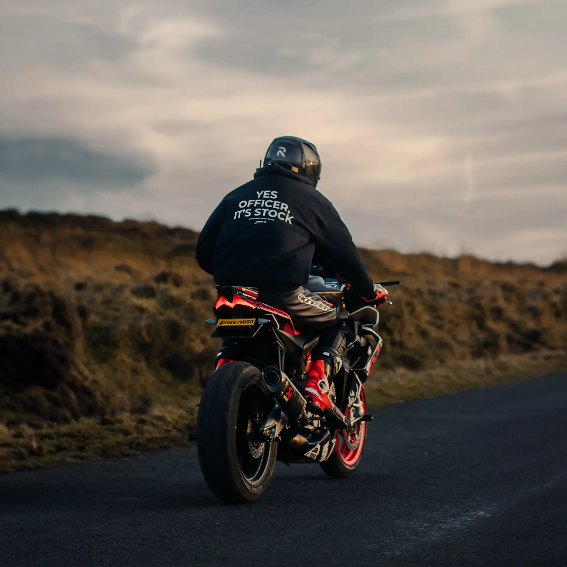 YES OFFICER, IT'S STOCK artwork on a hoodie