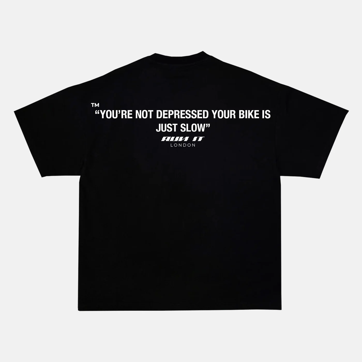 Preview of your personalised YOU'RE NOT DEPRESSED, YOUR BIKE IS JUST SLOW Tee