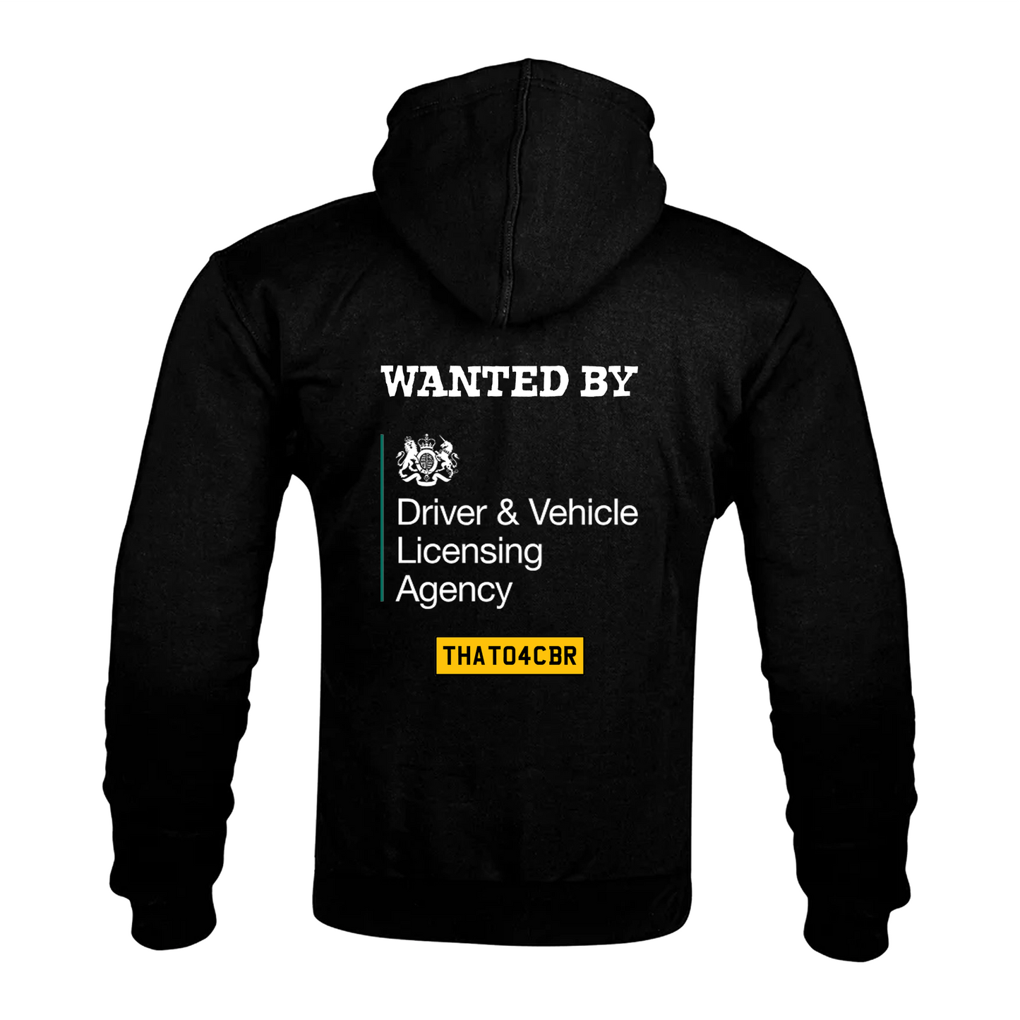 "Wanted by DVLA" Kevlar Armoured THAT04CBR Zip Hoodie