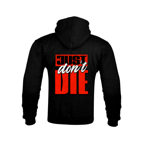 "JUST DON'T DIE" Kevlar Armoured Zip Hoodie RunIt!