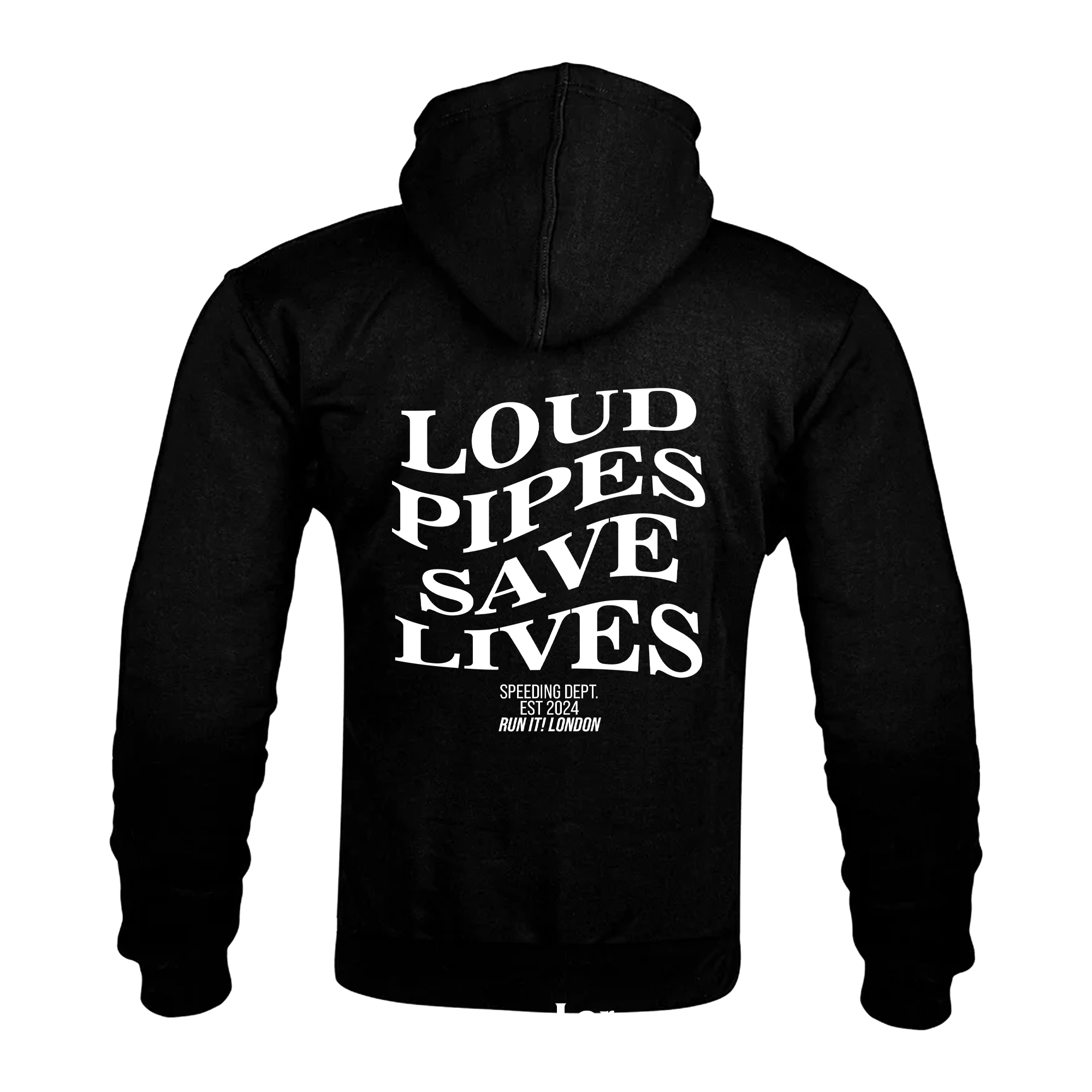 "Loud Pipes Save Lives" Kevlar Armoured Zip Hoodie