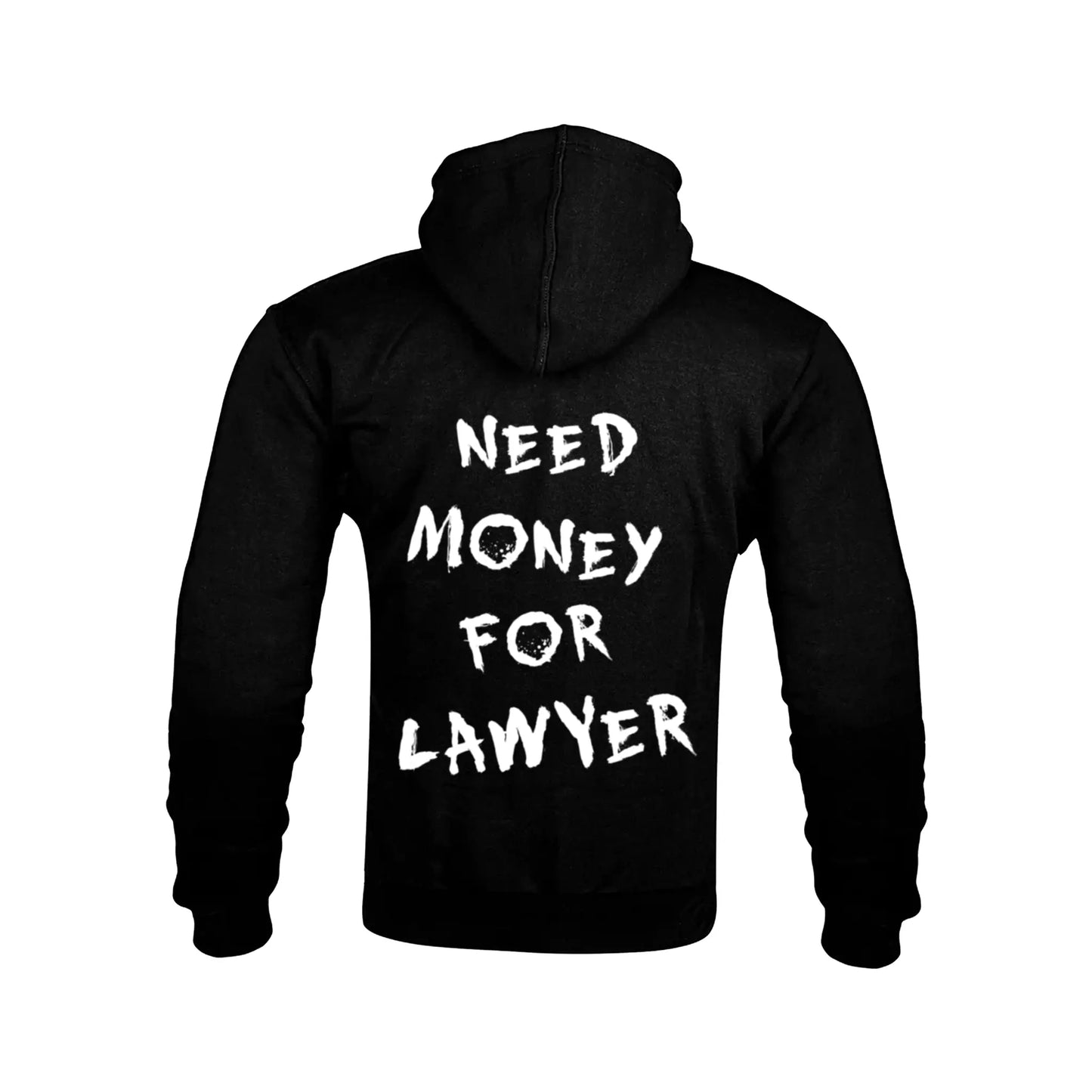 "NEED MONEY FOR LAWYER" Kevlar Armoured Zip Hoodie RunIt!