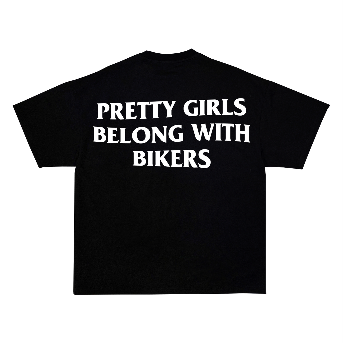 "Pretty Girls Belong WIth Bikers" Tee
