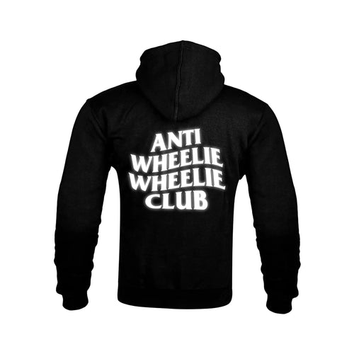"ANTI WHEELIE WHEELIE CLUB" Kevlar Armoured Zip Hoodie RunIt!