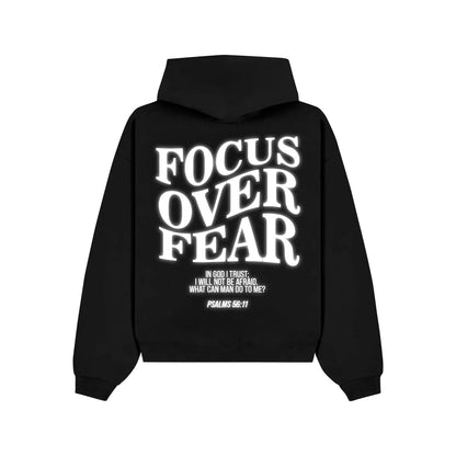 "FOCUS OVER FEAR" Hoodie RunIt!