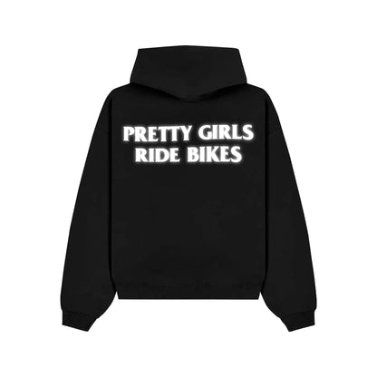 "PRETTY GIRLS RIDE BIKES" Hoodie RunIt!