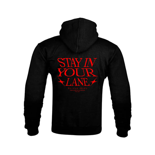 "STAY IN YOUR LANE" Kevlar Armoured Zip Hoodie RunIt!