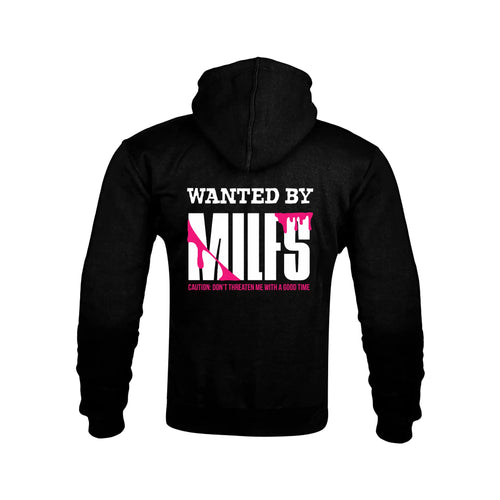 "WANTED BY MILFS" Kevlar Armoured Zip Hoodie RunIt!