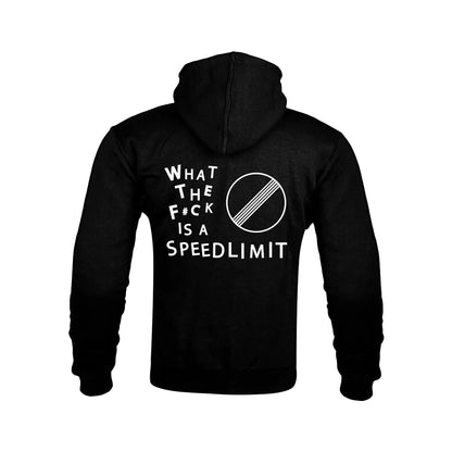 "WHAT THE F#CK IS A SPEEDLIMIT" Kevlar Armoured Zip Hoodie RunIt!