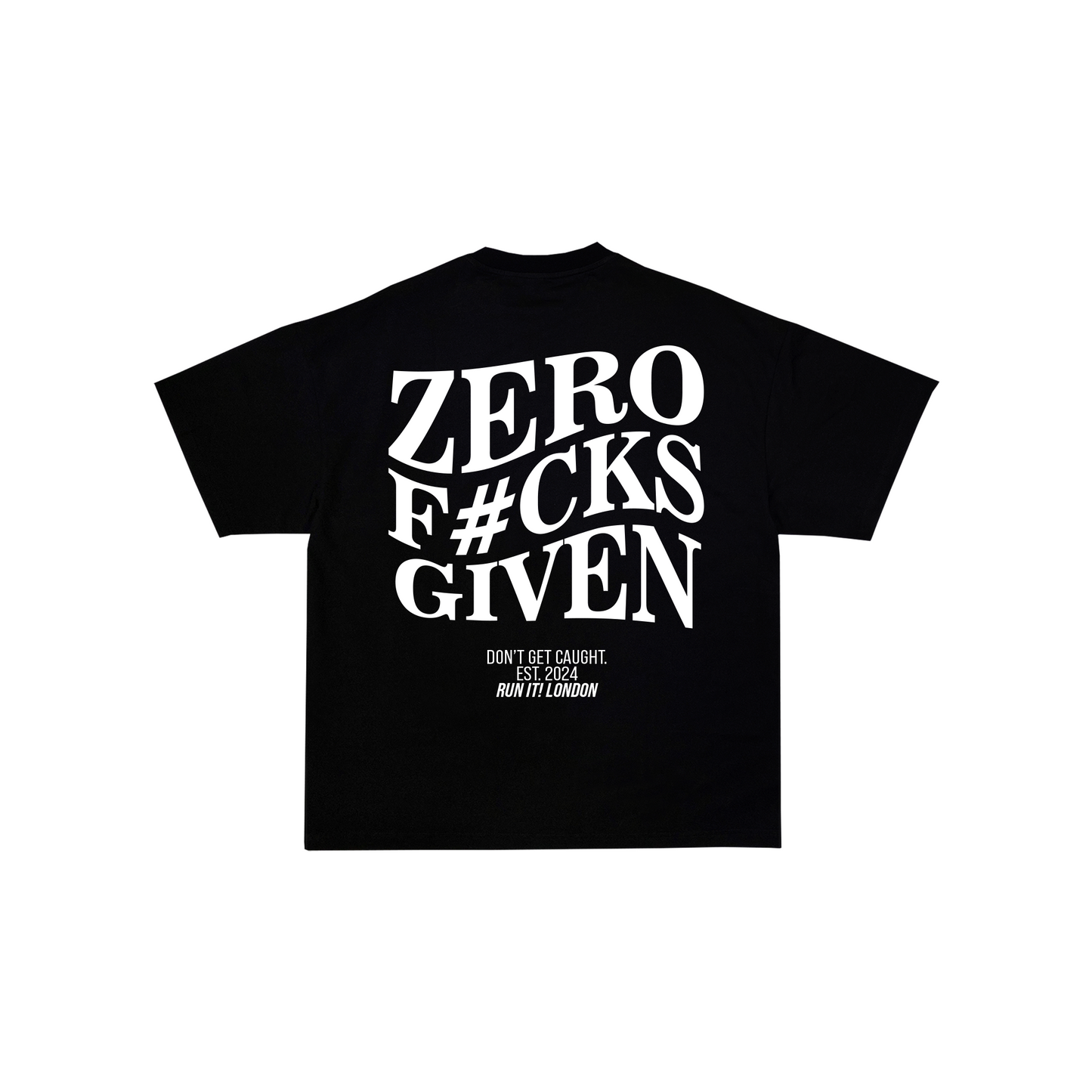 "ZERO F#CKS GIVEN" Tee RunIt!