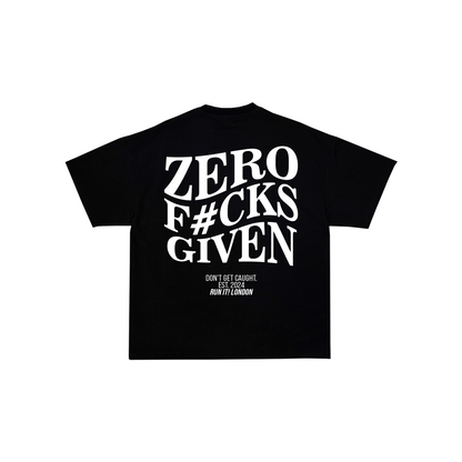 "ZERO F#CKS GIVEN" Tee RunIt!