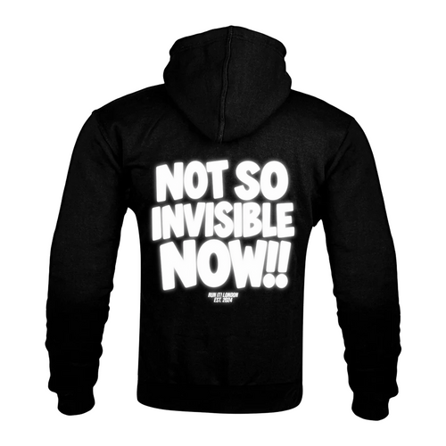NOT SO INVISIBLE NOW Kevlar Armoured Zip Hoodie back