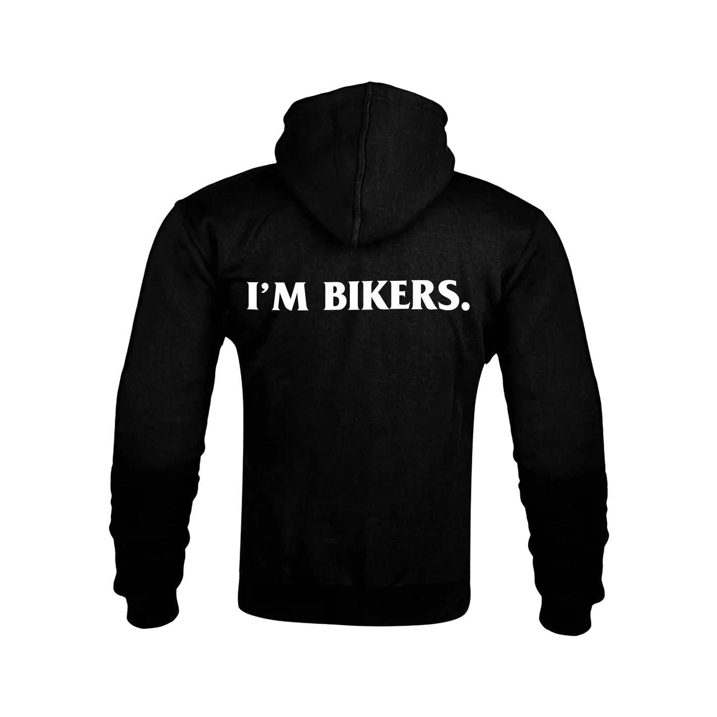 "IM BIKERS" Kevlar Armoured Zip Hoodie RunIt!