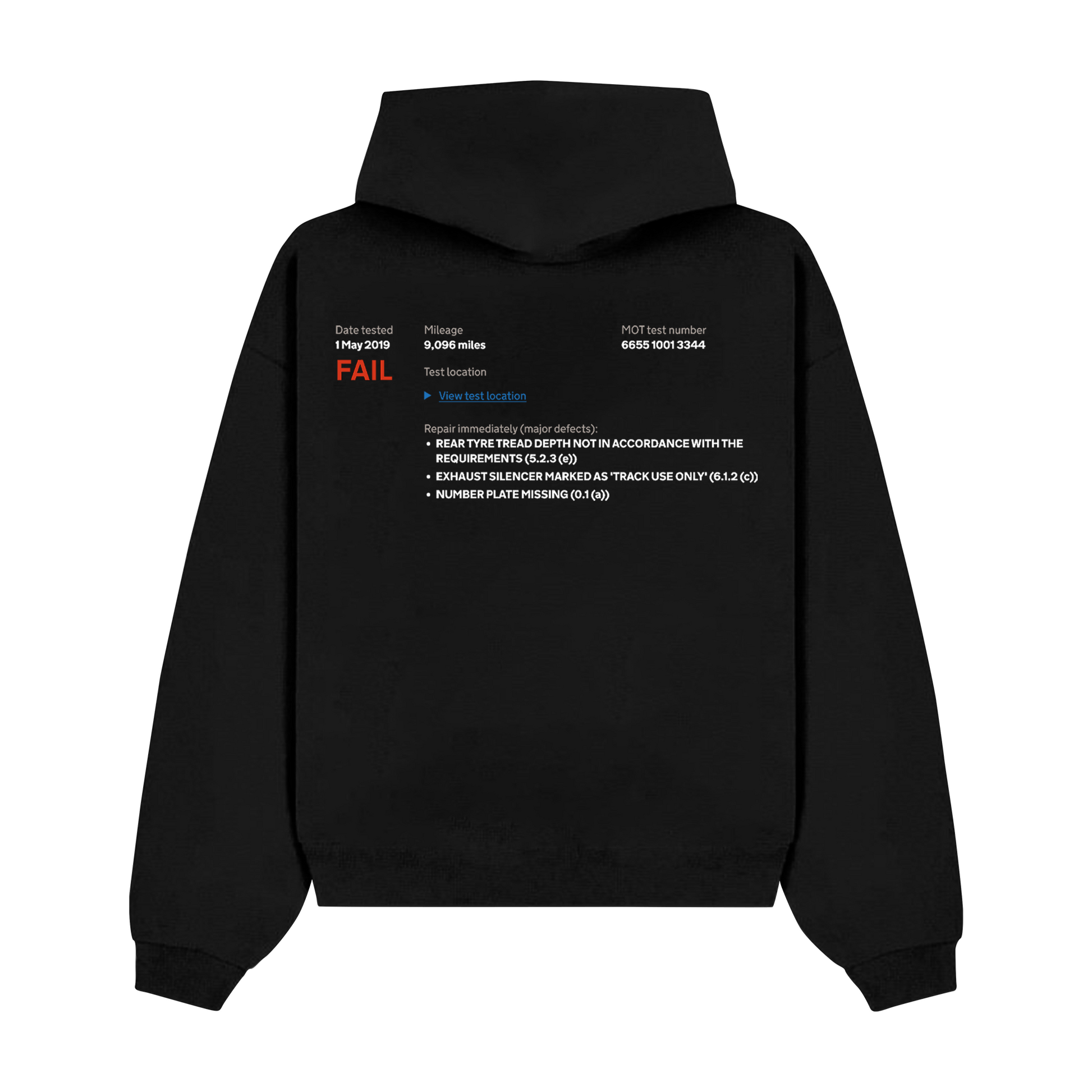 "MOT FAIL" Hoodie RunIt!