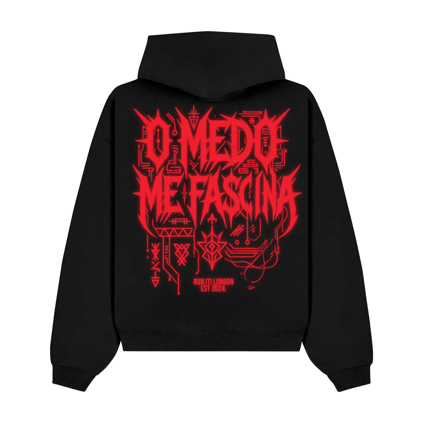 "O MEDO ME FASCINA" Custom Hoodie RunIt!