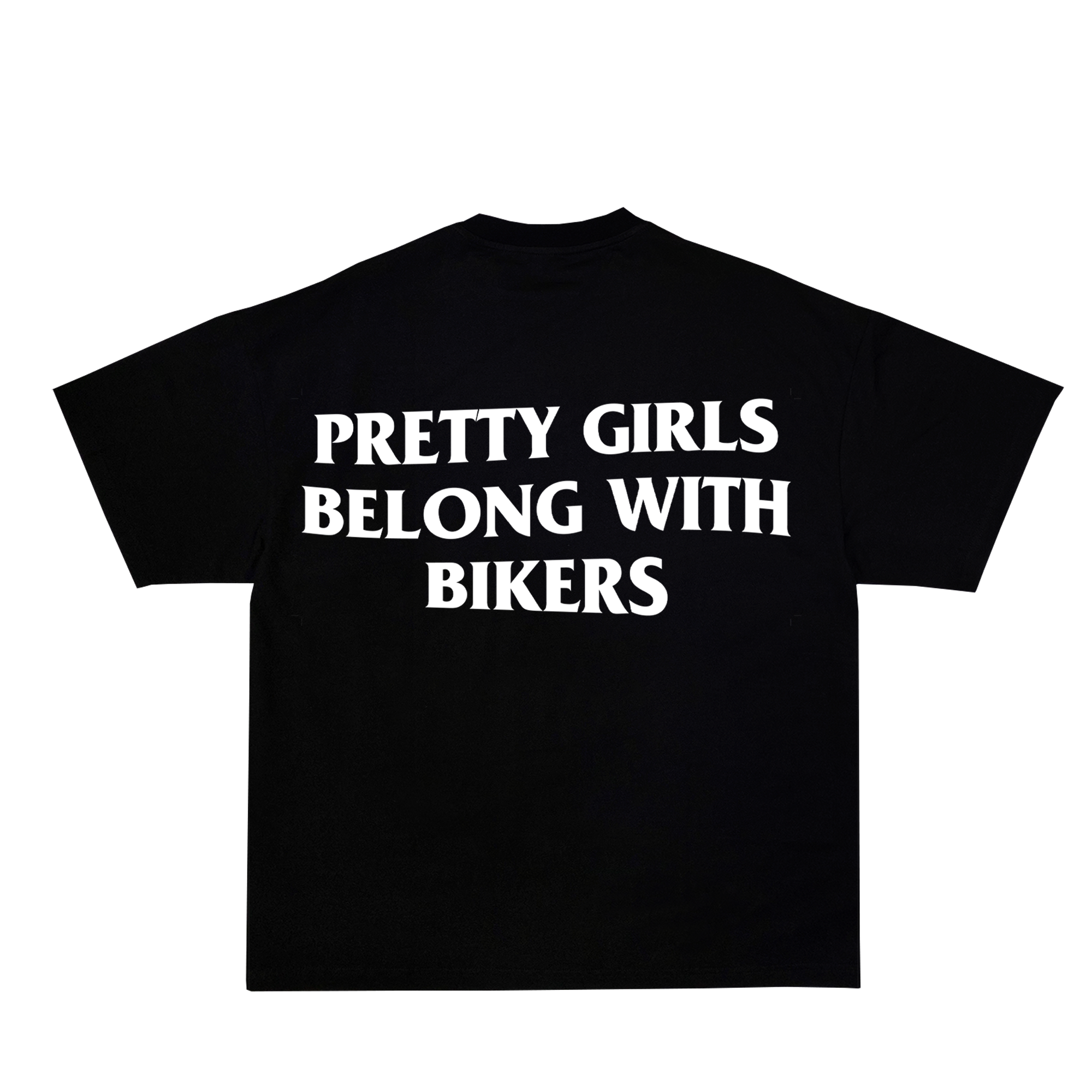 "Pretty Girls Belong WIth Bikers" Tee