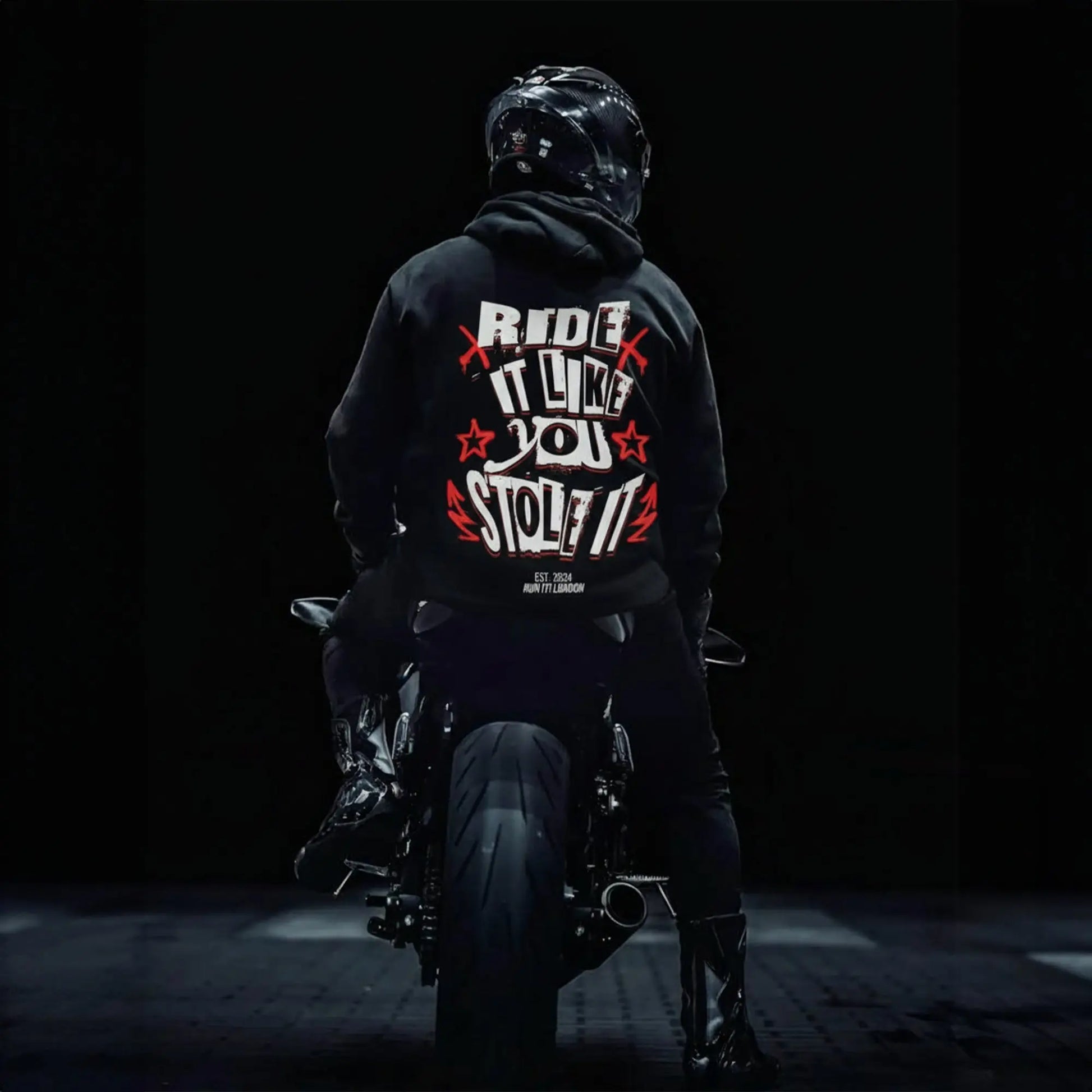 "RIDE IT LIKE YOU STOLE IT" Hoodie RunIt!