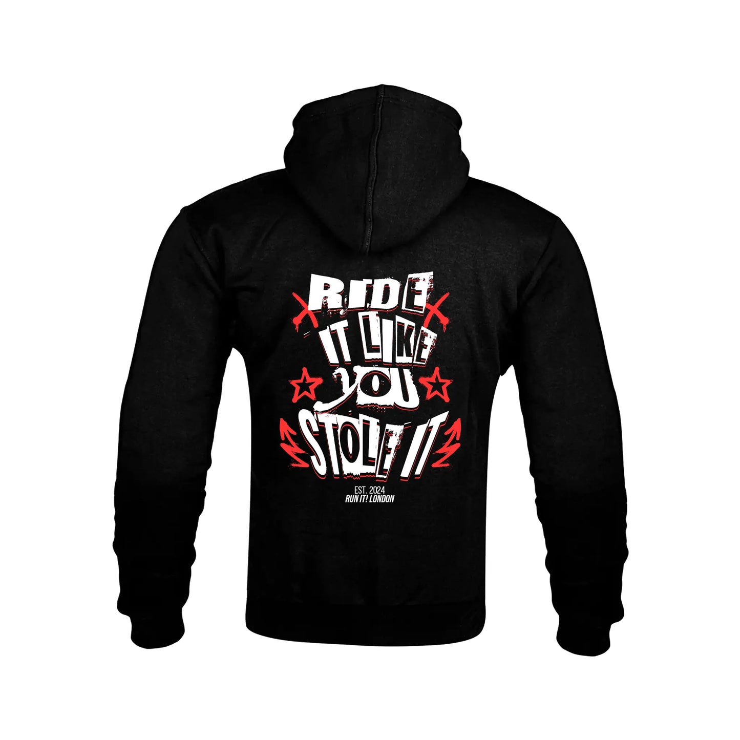 "RIDE IT LIKE YOU STOLE IT" Kevlar Armoured Zip Hoodie RunIt!