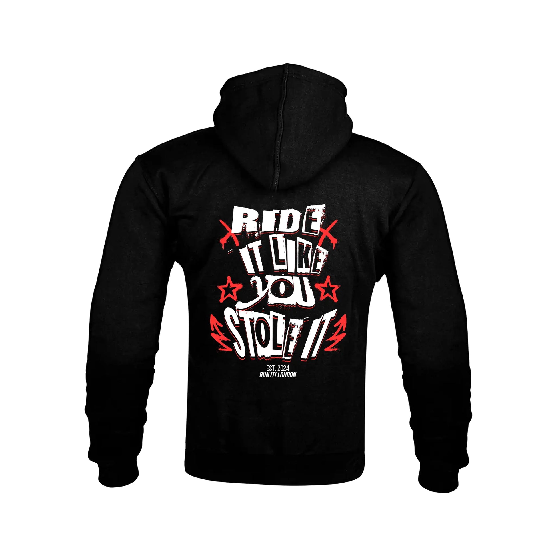 "RIDE IT LIKE YOU STOLE IT" Kevlar Armoured Zip Hoodie RunIt!